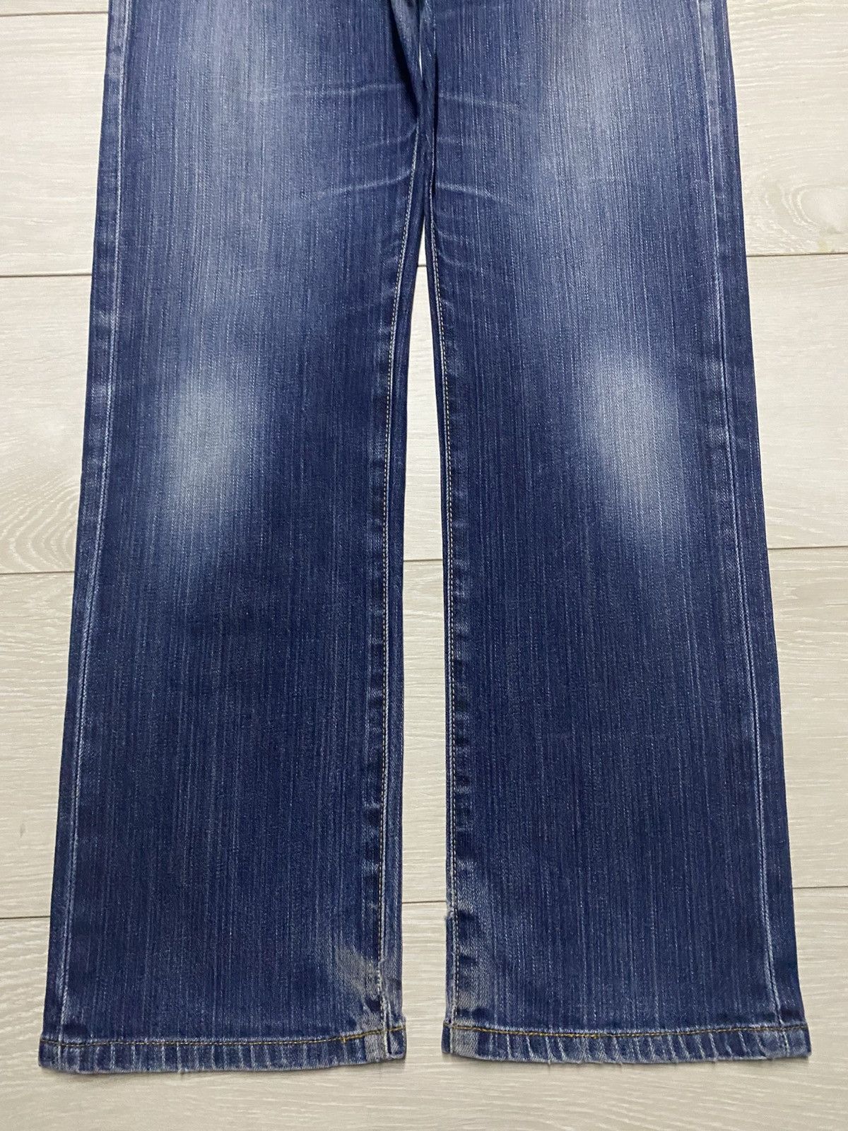 Japanese Brand Vintage Uniqlo S001 Blue Wash Straigt Slim Jeans Size US 32 / EU 48 - 5 Thumbnail