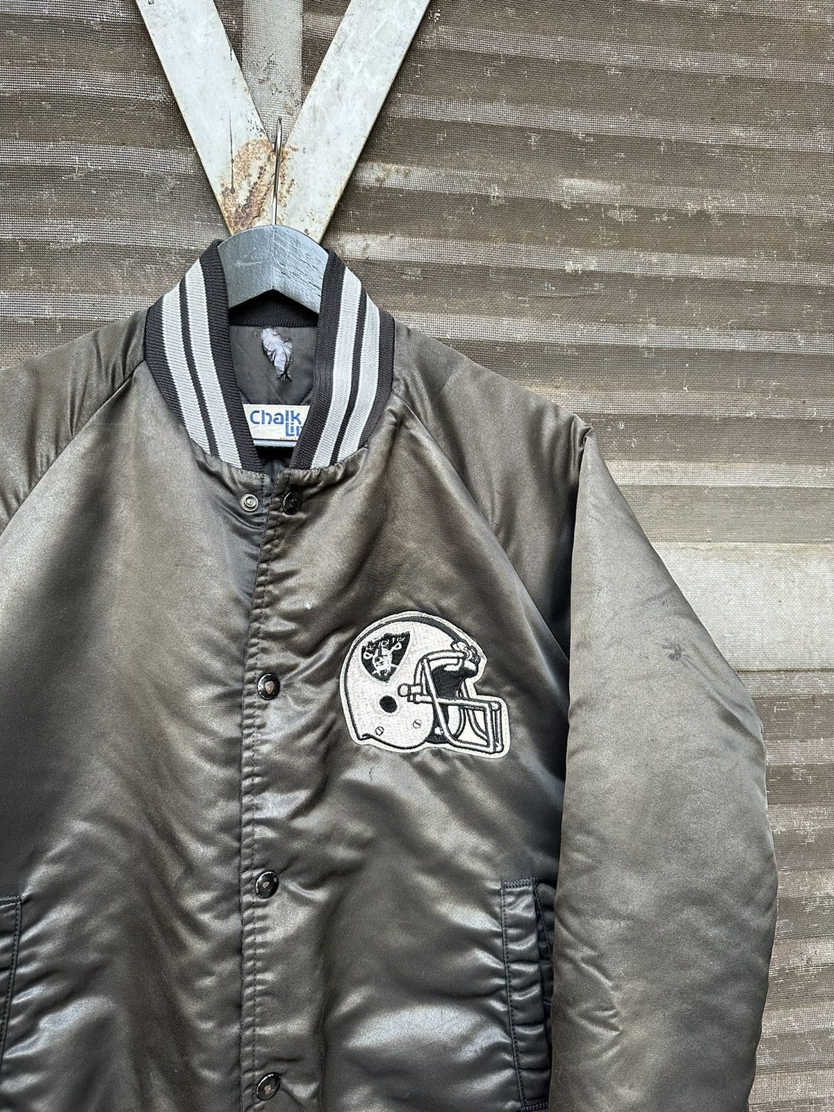 Vintage **rare**Vintage 80s Oakland Riders Embroidery Bomber jacket Size US S / EU 44-46 / 1 - 5 Thumbnail