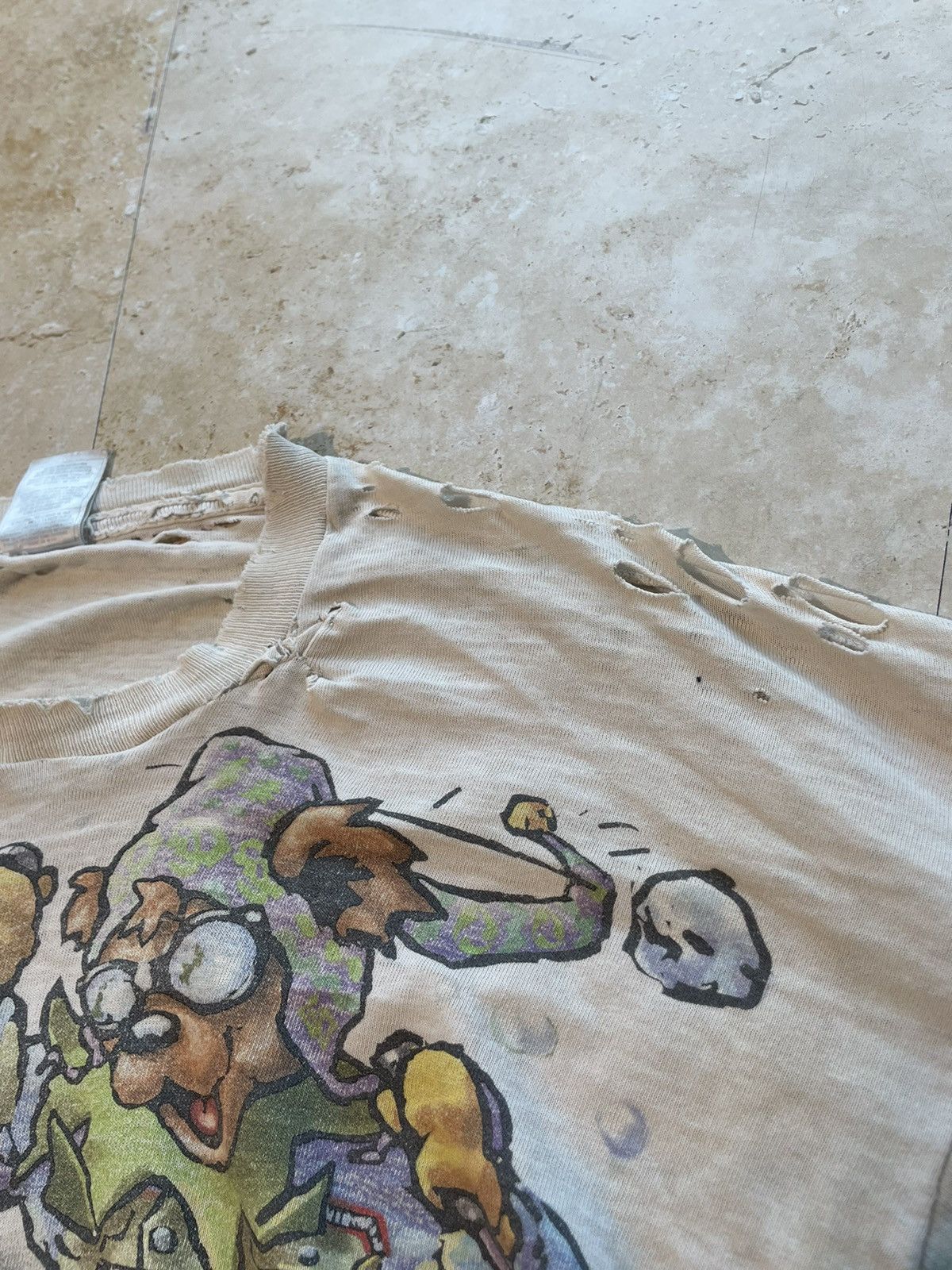 Band Tees × Grateful Dead × Vintage Vintage Grateful Dead Band Tour Tshirt Tie Dye Size US XL / EU 56 / 4 - 8 Thumbnail