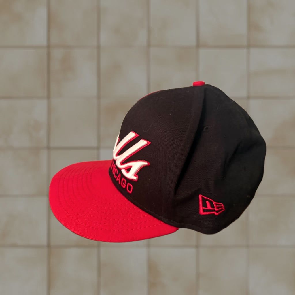 New Era New Era Chicago Bulls 9FIFTY Black Red Snapback Hat Men One Size Adjustable Size ONE SIZE - 1 Thumbnail