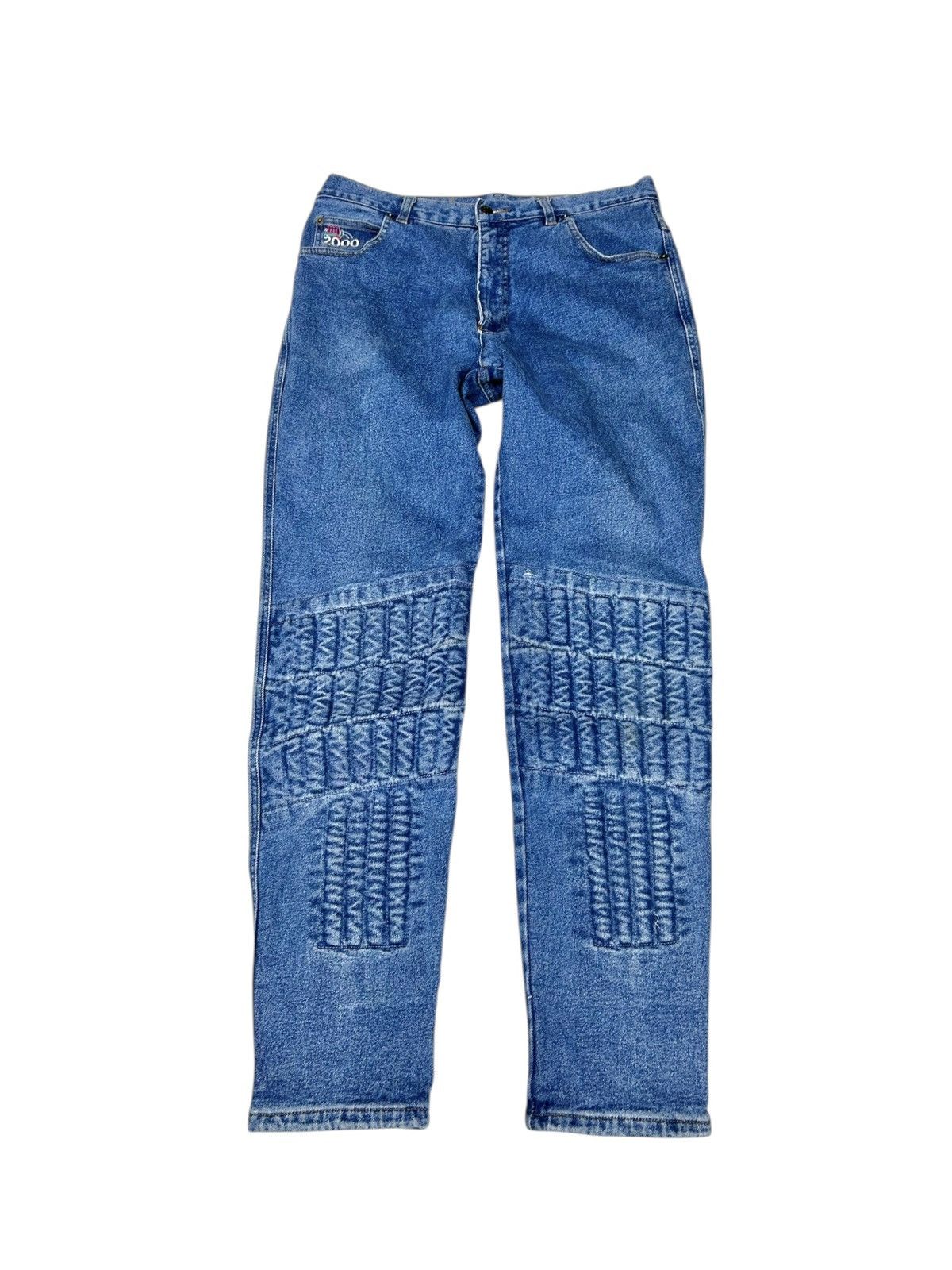 Vintage Vintage Giali Kevlar Motorcycle Denim Jeans Drake y2k racing Size US 33 - 1 Thumbnail