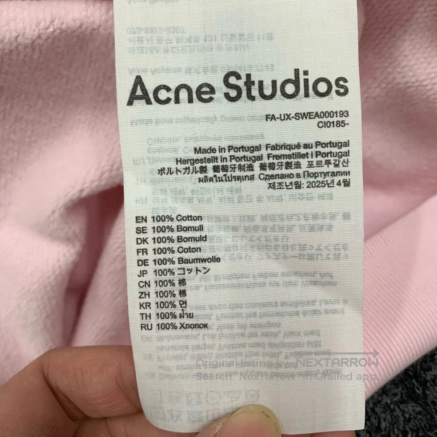 Acne Studios Acne Studios Pink Hooded Jacket XXL. Size XXL / US 16-18 / IT 52-54 - 5 Thumbnail