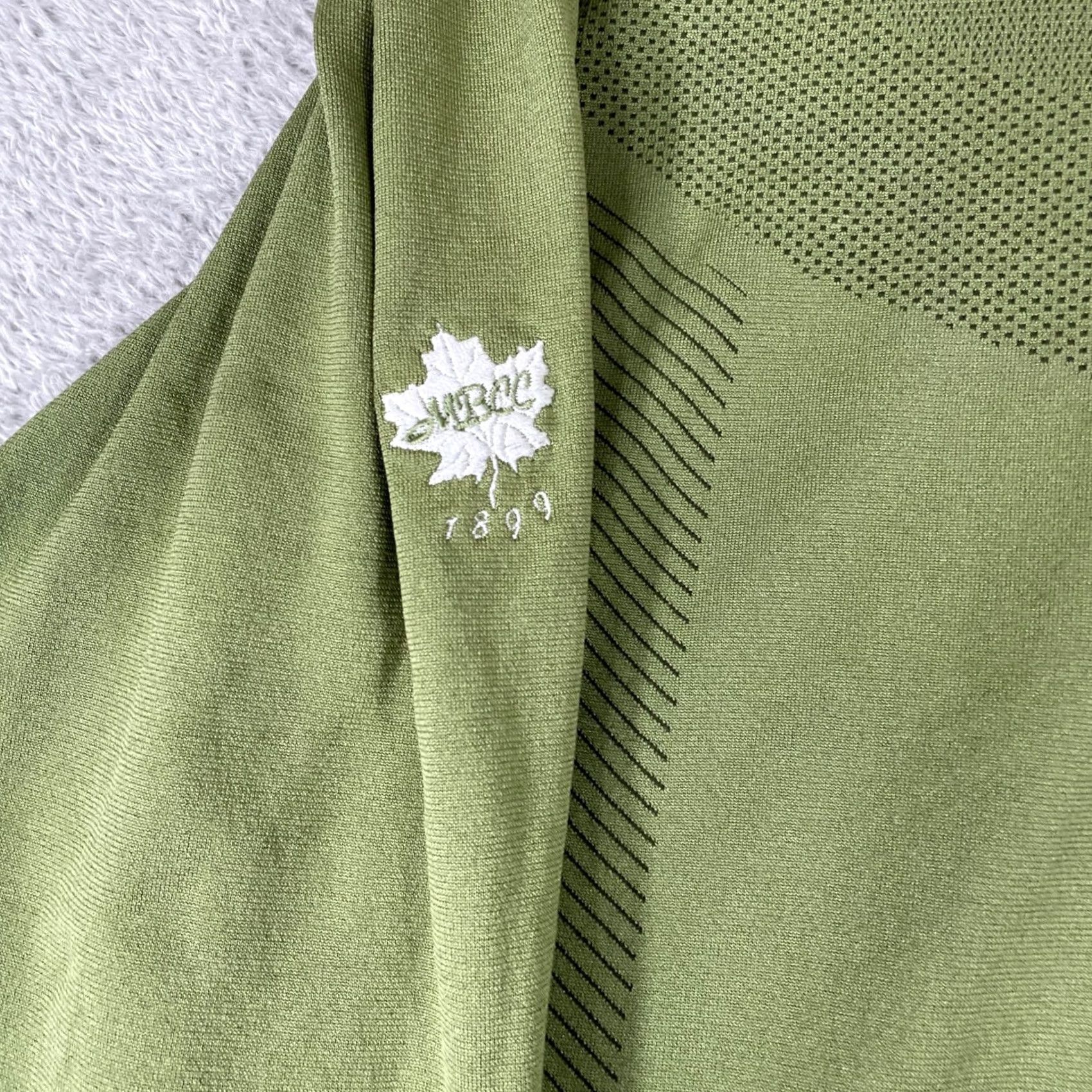 Nike Nike Golf Pullover Mens Large Olive Green 1/4 Zip Mock Neck Swoosh Logo Embroidered MBCC 1899 Maple Leaf Casual Activewear Size US L / EU 52-54 / 3 - 5 Thumbnail