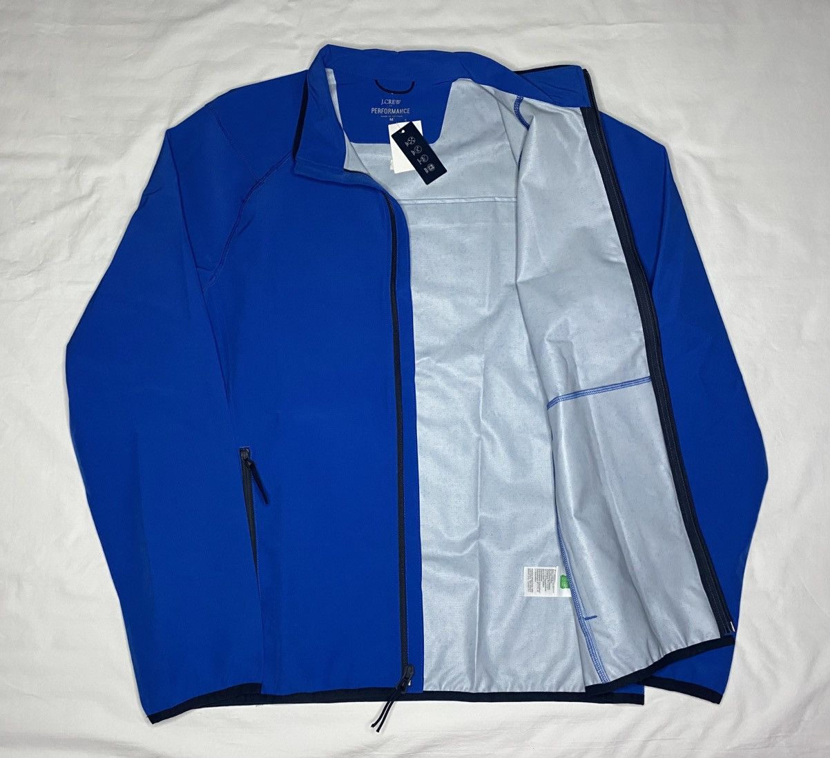 J.Crew NWT $128 J Crew Blue Lightweight Performance Jacket Med Size US M / EU 48-50 / 2 - 2 Thumbnail
