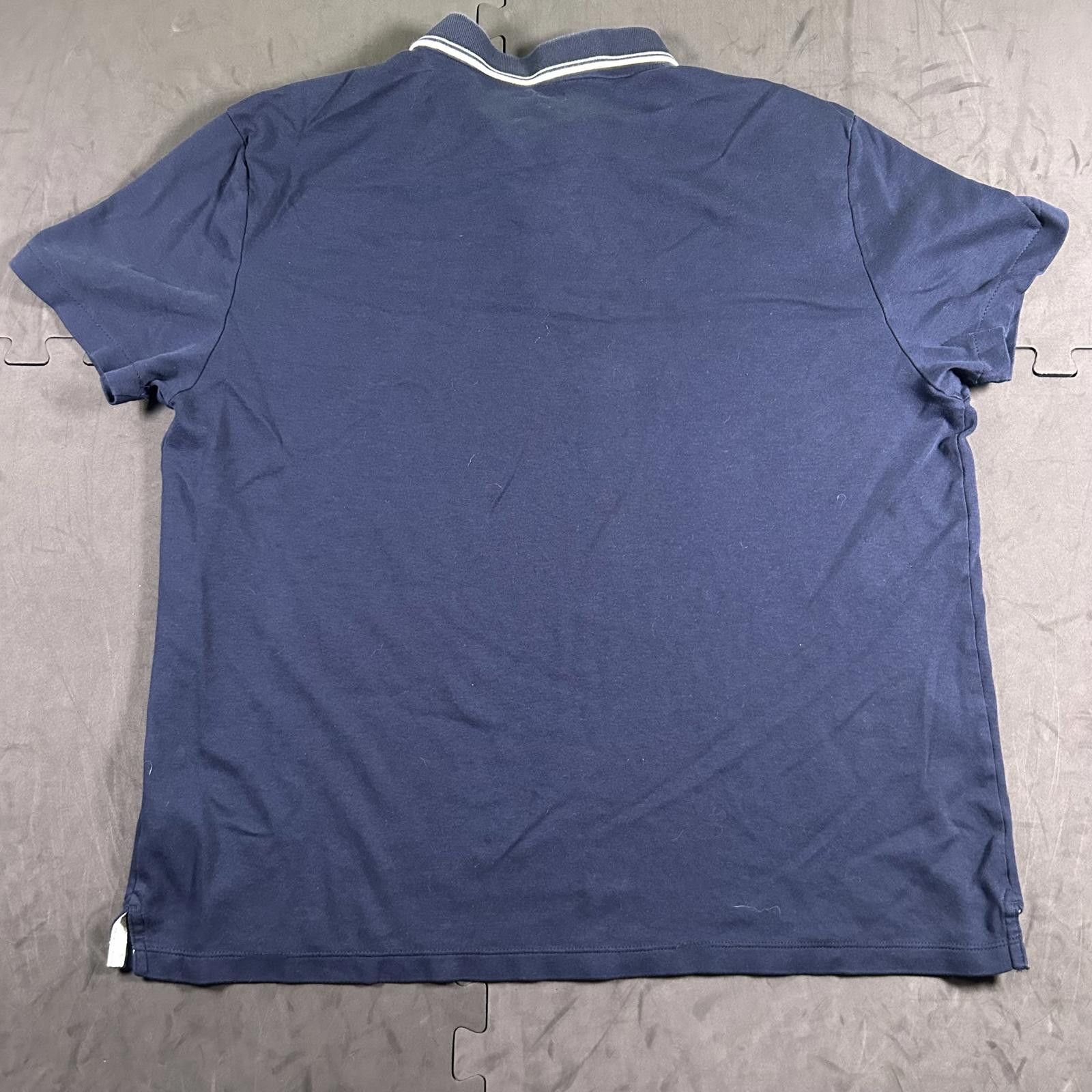 Calvin Klein Calvin Klein Men's Navy Polo Shirt with Embroidered Logo XXL Size US XXL / EU 58 / 5 - 5 Thumbnail