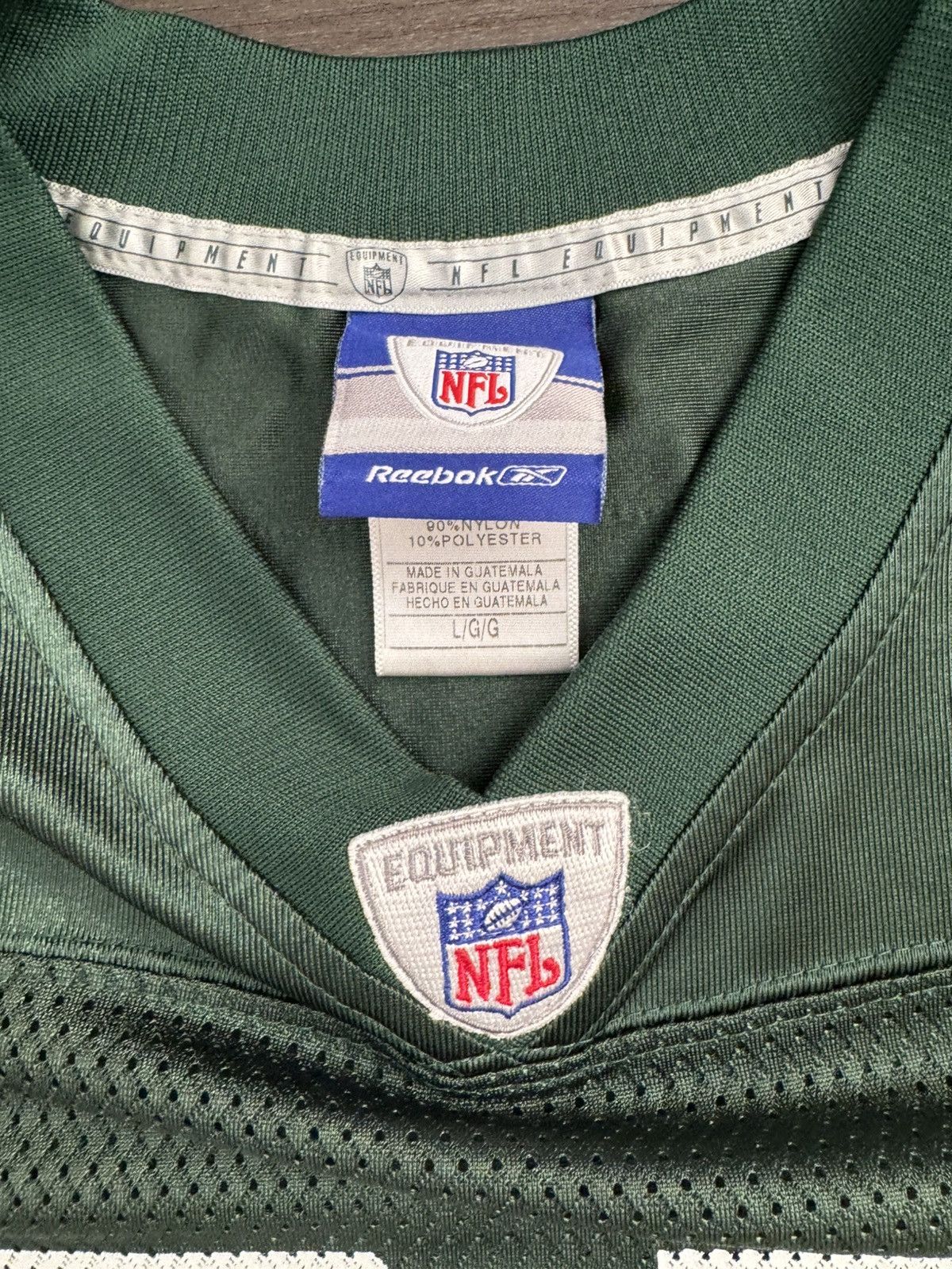 Reebok New York Jets Kerry Rhodes #25 NFL On Field Home Jersey Size US L / EU 52-54 / 3 - 4 Thumbnail