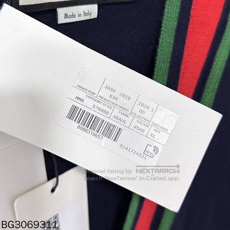 Gucci Gucci Classic red and green striped cardigan coat Size XL / US 12-14 / IT 48-50 - 6 Thumbnail