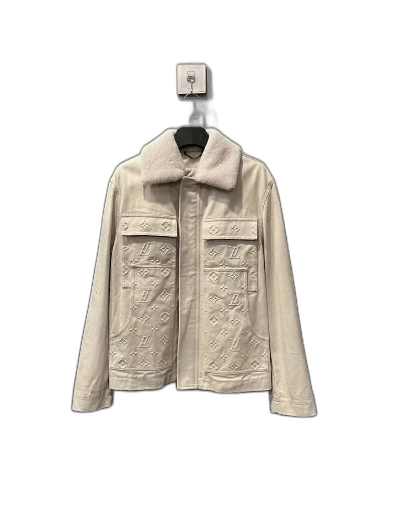 Louis Vuitton Louis Vuitton LV wood embossed Logo denim jacket-2507 Size US L / EU 52-54 / 3 - 1 Thumbnail