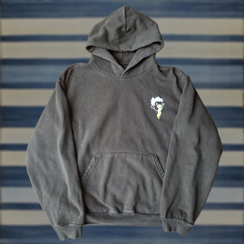 Vintage Doodles Hoodie Sweatshirt Large SXSW Merch Burnt Toast Black Cotton Logo Embroidered Hooded Pockets Men Regular Pullover Crew Neck Graphic Print Size US L / EU 52-54 / 3 - 1 Thumbnail