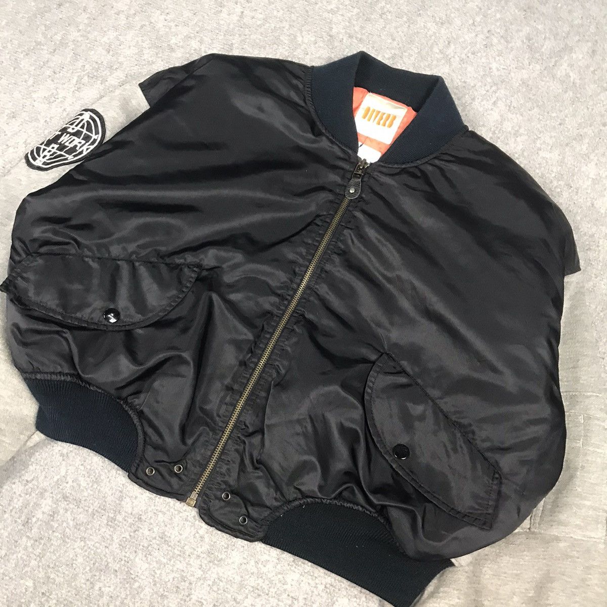 Japanese Brand NET WORK JAPANESE BOMBER JACKET CROPPED STYLE Size US S / EU 44-46 / 1 - 2 Thumbnail