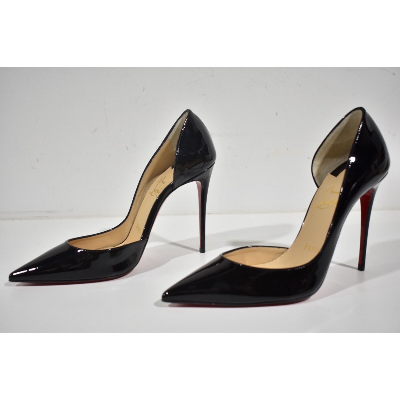 Christian Louboutin Christian Louboutin Iriza 100 Black Patent Leather Classic Size US 7.5 / IT 37.5 - 10 Thumbnail