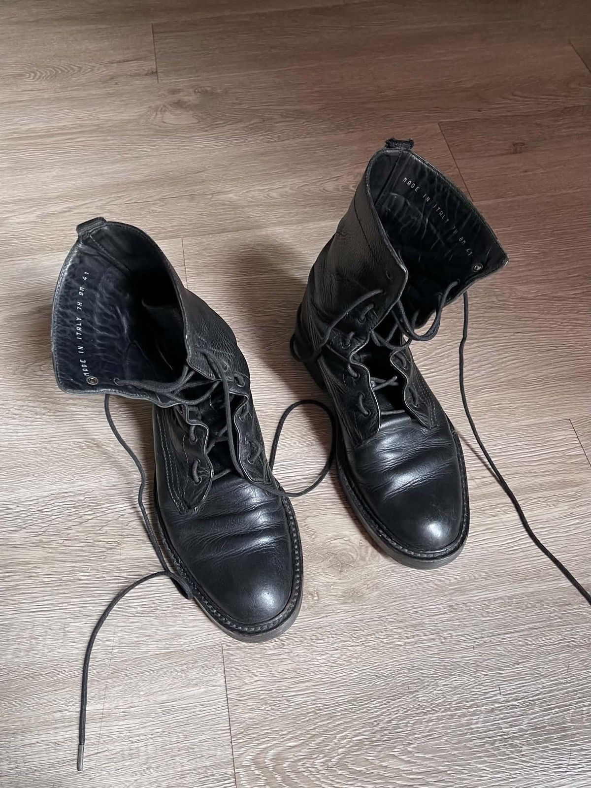 Dior DIOR HOMME AW07 "Navigate" COMBAT BOOTS BY HEDI SLIMANE Size US 8.5 / EU 41-42 - 4 Thumbnail