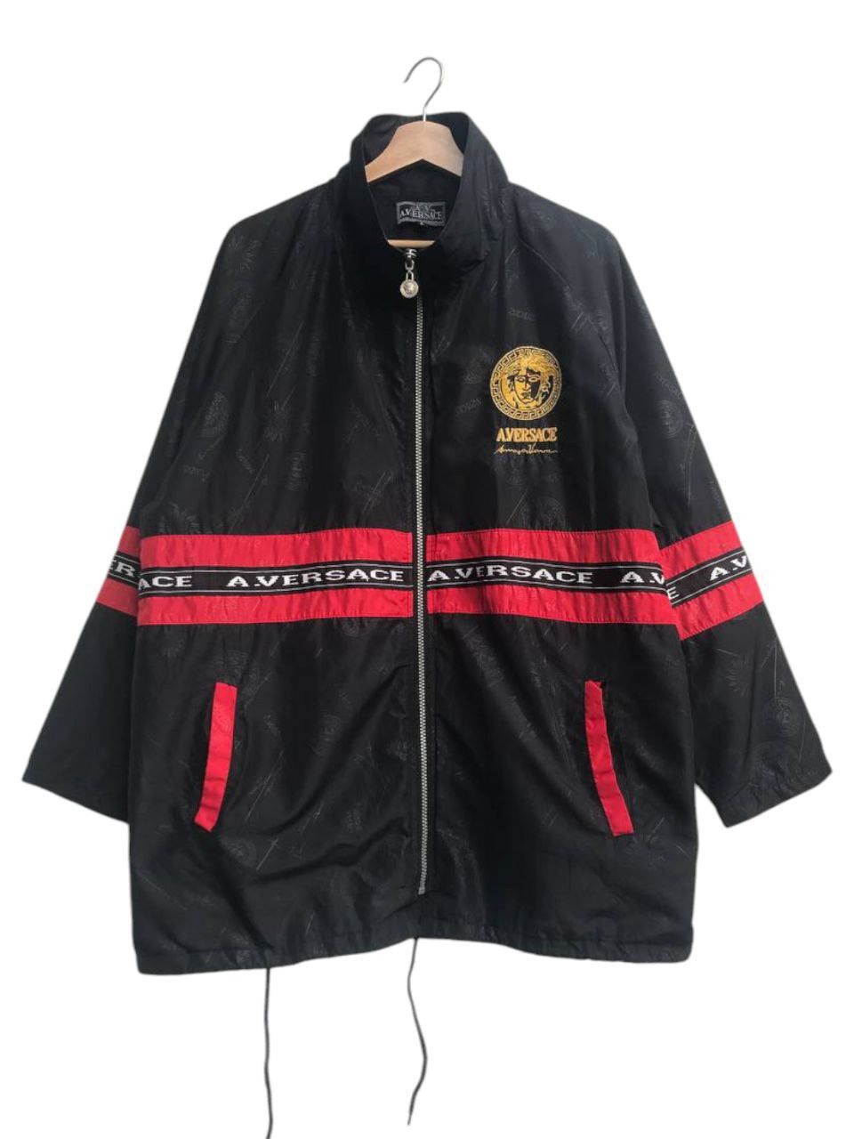Versace × Vintage Vintage Alfredo Versace Embroidered Medusa Logo Windbreaker Size US M / EU 48-50 / 2 - 1 Thumbnail