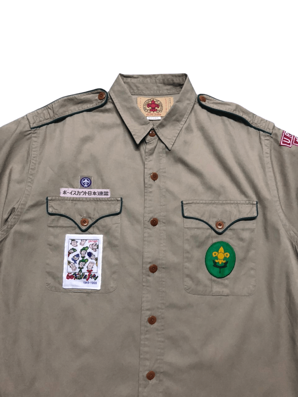 Boycott × Polo Ralph Lauren × Ralph Lauren Ralph Lauren x Boys Scout Nippon Shirt Military Style Size US M / EU 48-50 / 2 - 4 Thumbnail