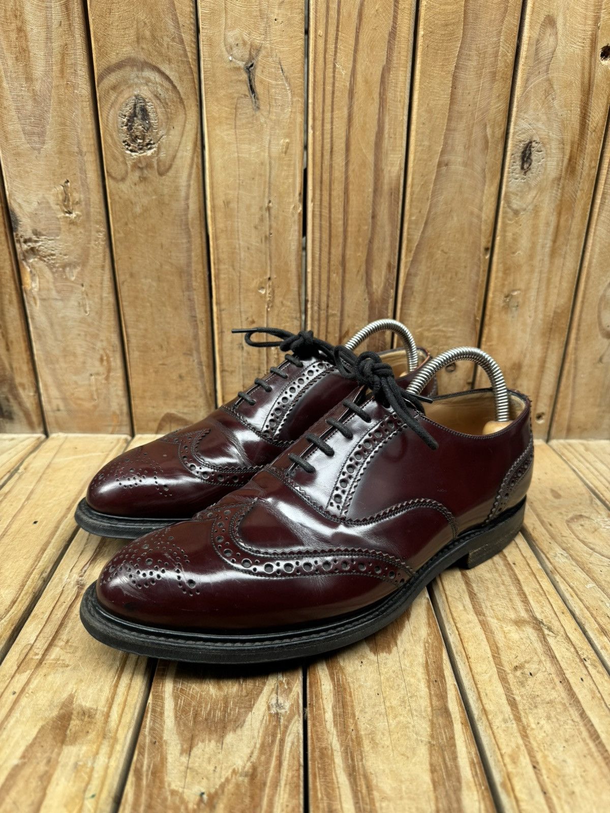 Church's Church’s ‘WAREHAM’ brown wingtip brogue Mens shoes US 8 F Size US 8 / EU 41 - 7 Thumbnail