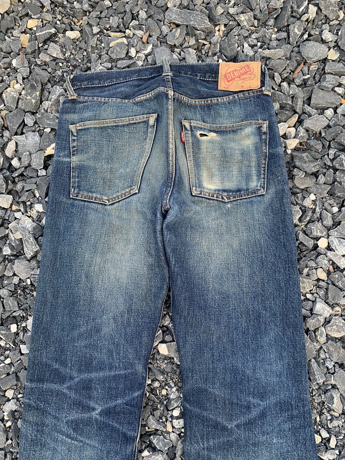 Denime VINTAGE DENIME SELVEDGE RUSTY JAPANESE DISTRESSED DENIM Size US 30 / EU 46 - 6 Thumbnail