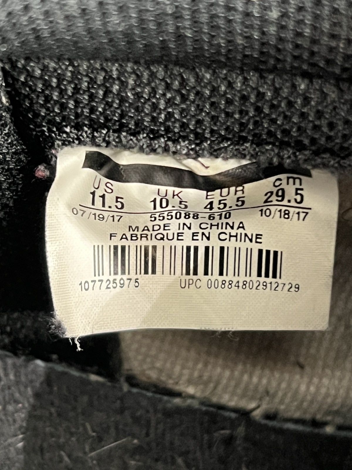 Jordan Brand Air Jordan 1 Bred Toe Sz. 11.5 (2018) Size US 11.5 / EU 44-45 - 8 Thumbnail