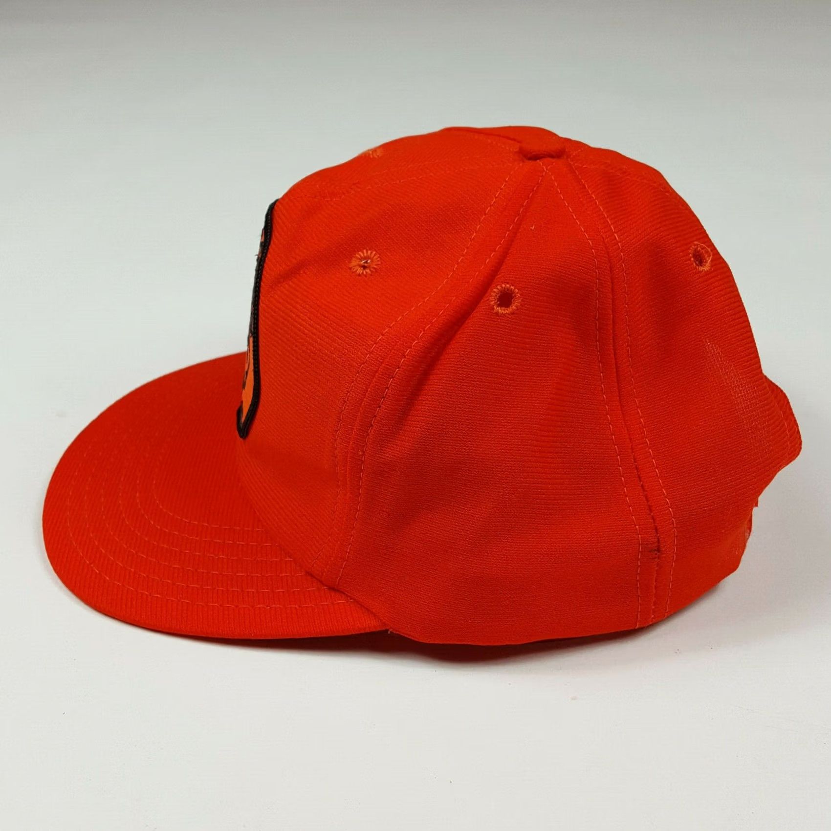 Vintage VINTAGE Mead Loss Control Adjustable Hunting Orange Snapback Hat Trucker 80s USA Made Mens MLCC Orange Patch Breathsble Embroidered Casual Boys/Gents Size ONE SIZE - 5 Thumbnail