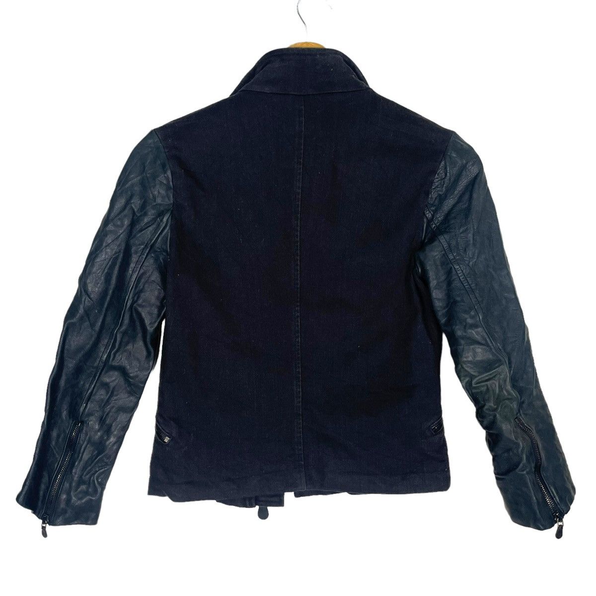 Alexander McQueen 💥ALEXANDER MCQUEEN BIKER LEATHER SLEEVE JACKET Size XS / US 0-2 / IT 36-38 - 9 Thumbnail