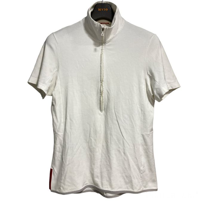 Prada 2000s Prada Sport Short Sleeve Half Zip-up | Grailed