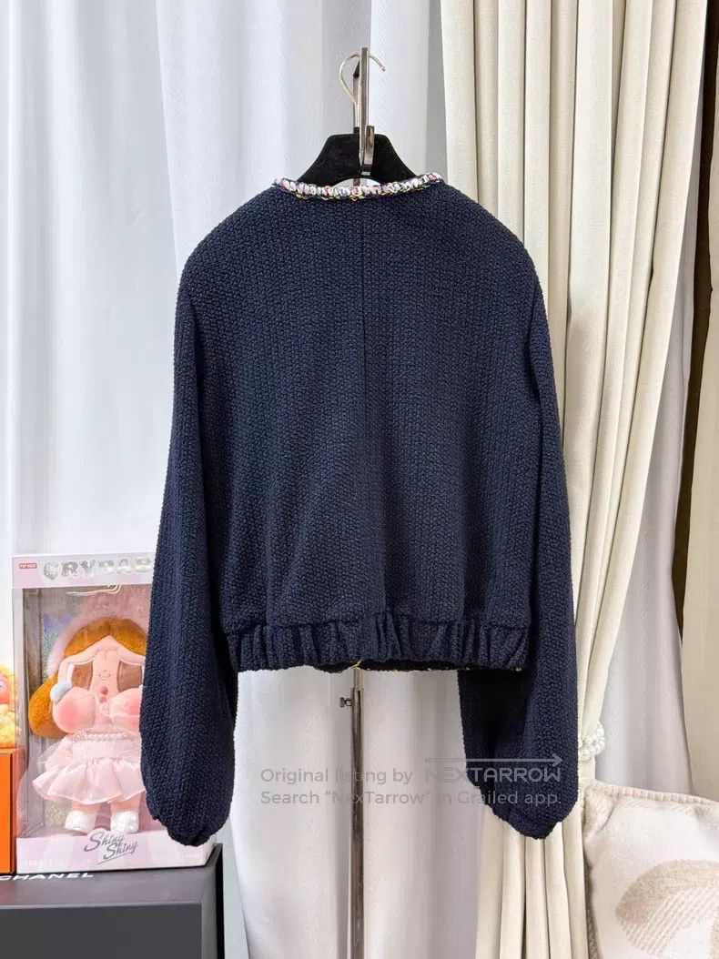 Chanel Chanel Colorful rolled-edged lantern sleeve tweed long-sle Size XS / US 0-2 / IT 36-38 - 3 Thumbnail