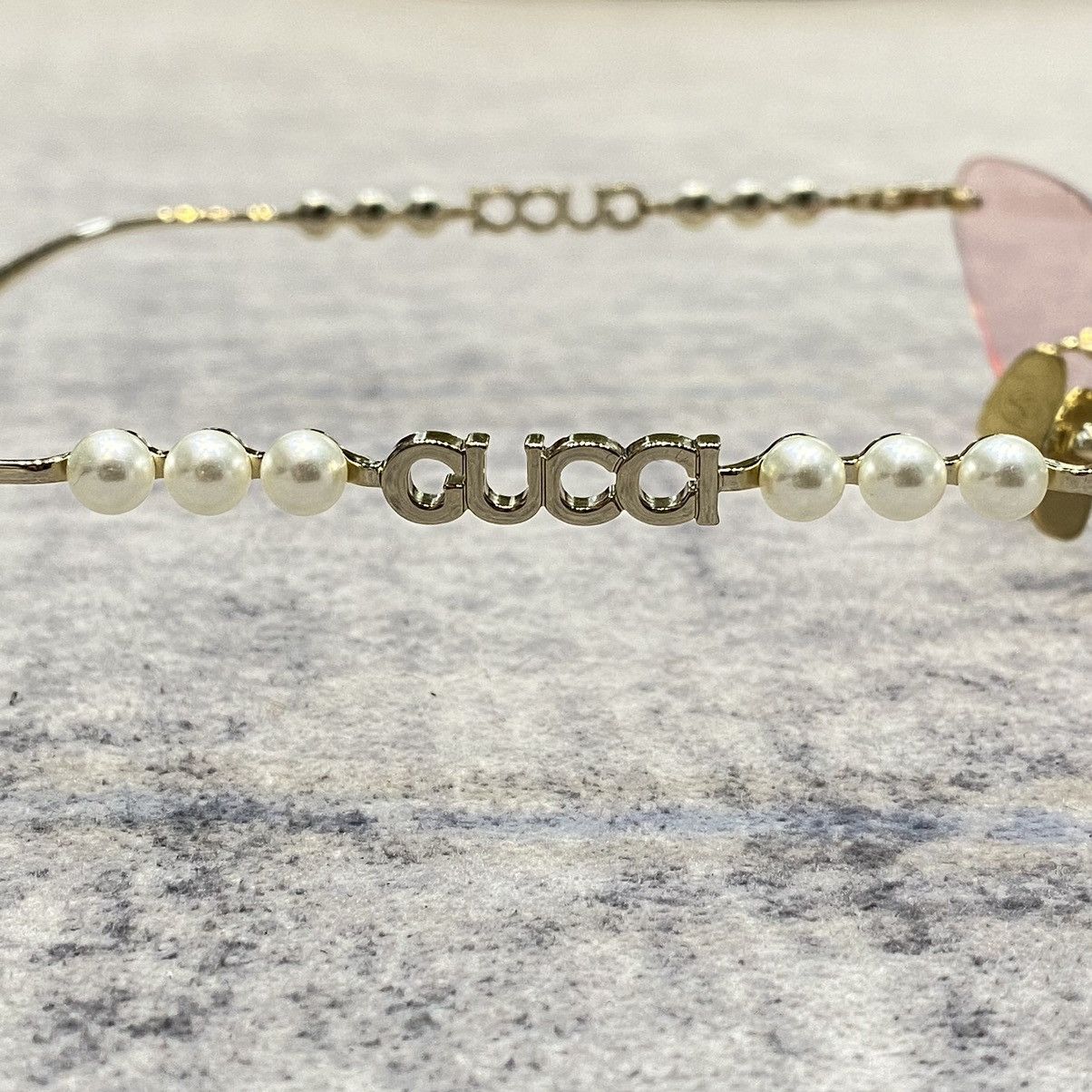 Gucci GUCCI GG1920S 004 GOLD LIGHT PINK Size ONE SIZE - 3 Thumbnail