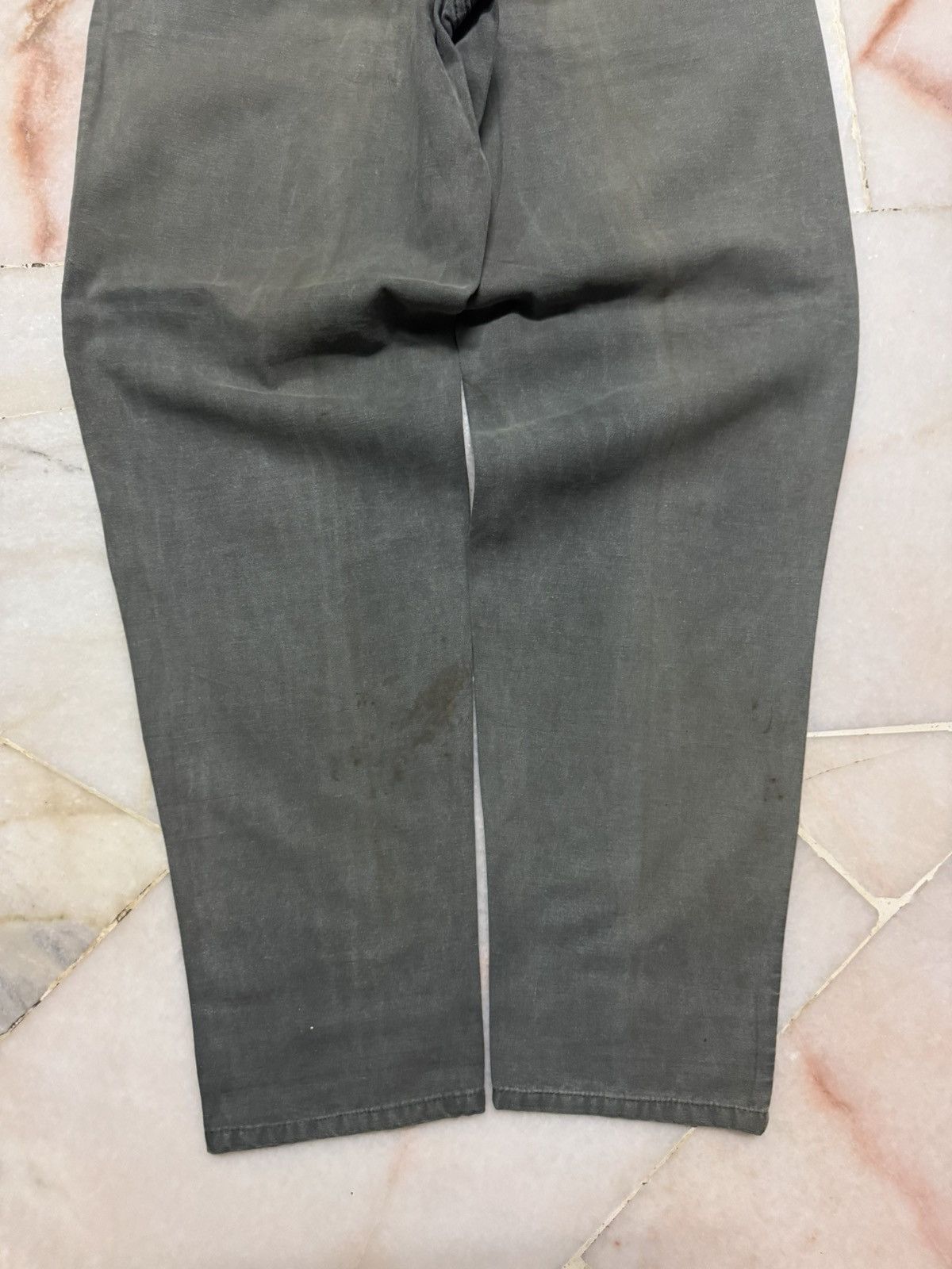 Japanese Brand THRASHED 90s WORKWEAR PANTS MULTIPOCKET DOUBLE KNEE Size US 26 / EU 42 - 15 Thumbnail