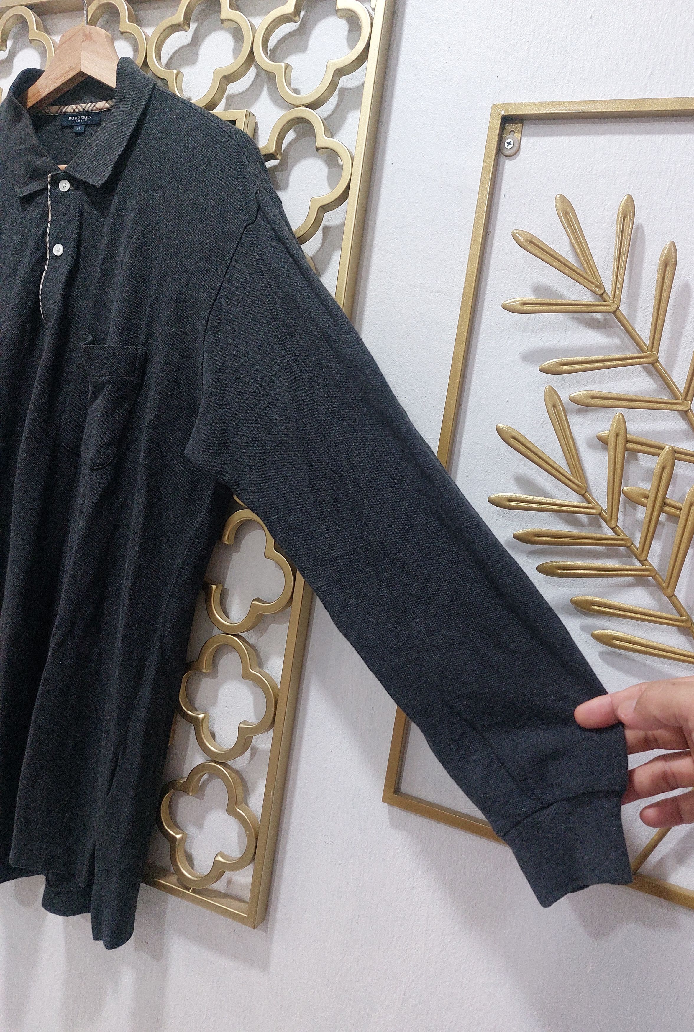 Burberry × Burberry Prorsum × Japanese Brand BURBERRY LONG SLEEVE POLO Size US L / EU 52-54 / 3 - 5 Thumbnail