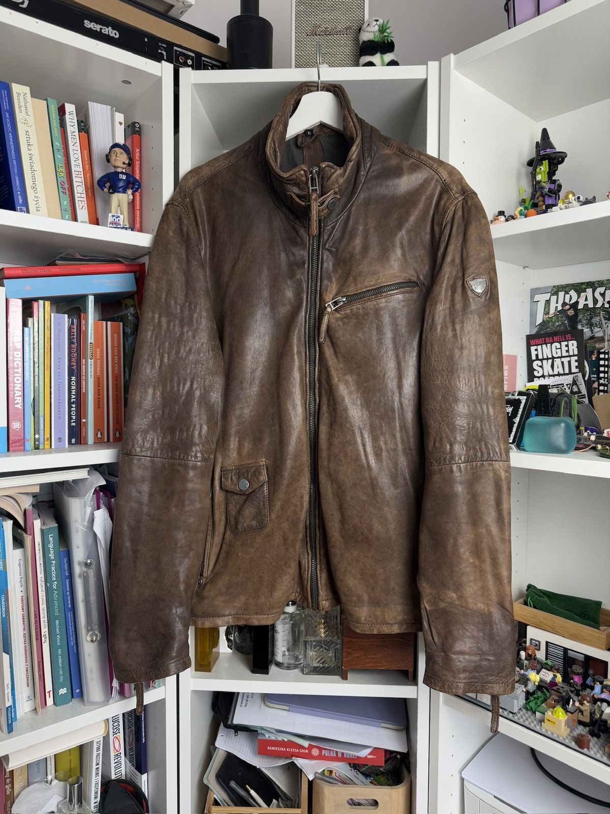 Gypsy × Vintage Vintage Gipsy Leather moto biker jacket XL avirex belstaff Size US XL / EU 56 / 4 - 1 Thumbnail