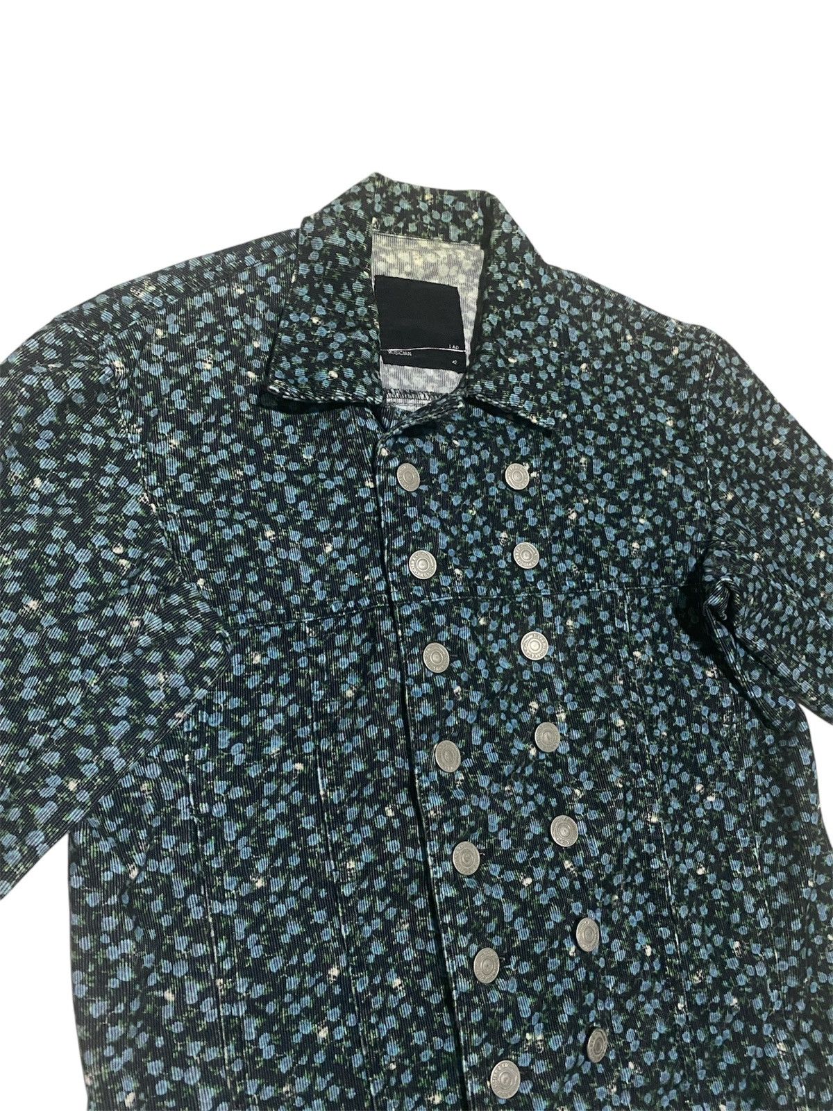 AOP Flower Lad Musician Denim Workwear Trucker Jacket