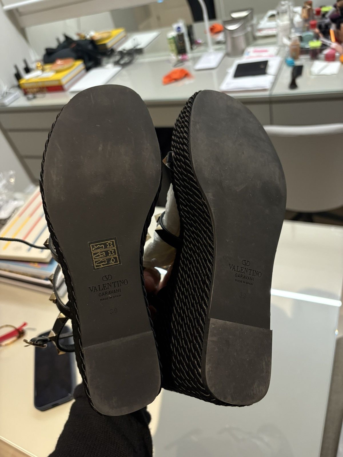 Valentino Valentino Rockstud Wedge Sandals with Calfskin Straps Size US 9 / IT 39 - 5 Thumbnail