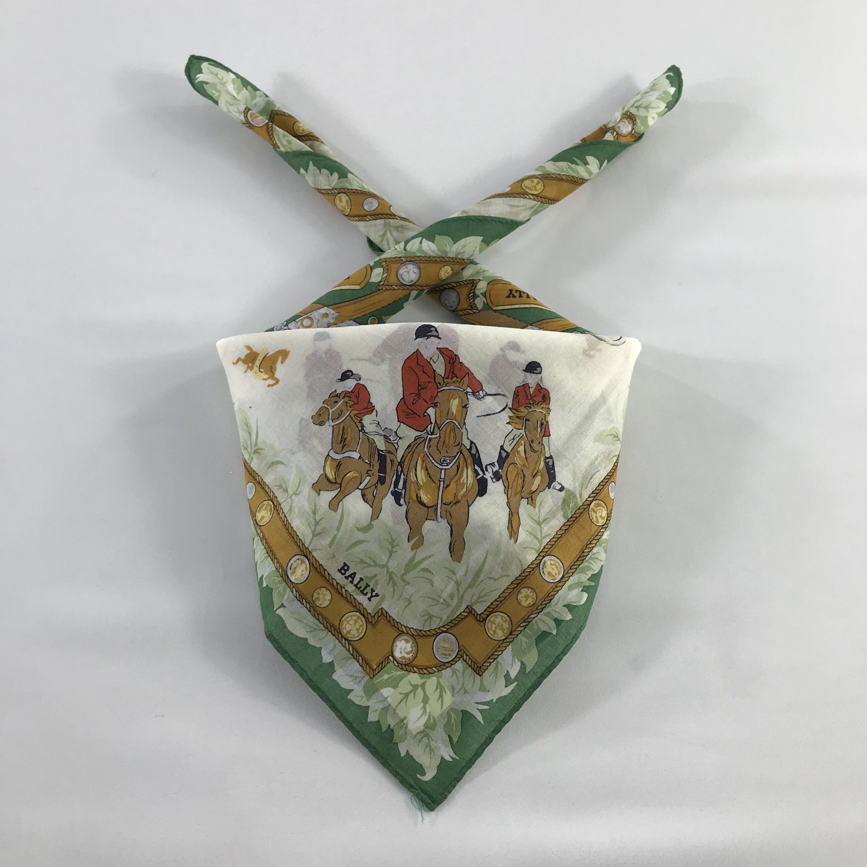 Bally × Vintage Bally Bandana / Handkerchief / Neckerchief - S789 Size ONE SIZE - 3 Thumbnail