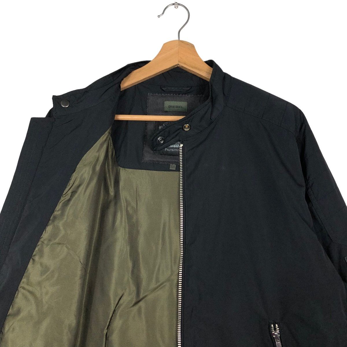 Diesel 🔥Biker Jacket Diesel Zipper Jacket Bondage Parachute Design Size US XXL / EU 58 / 5 - 12 Thumbnail