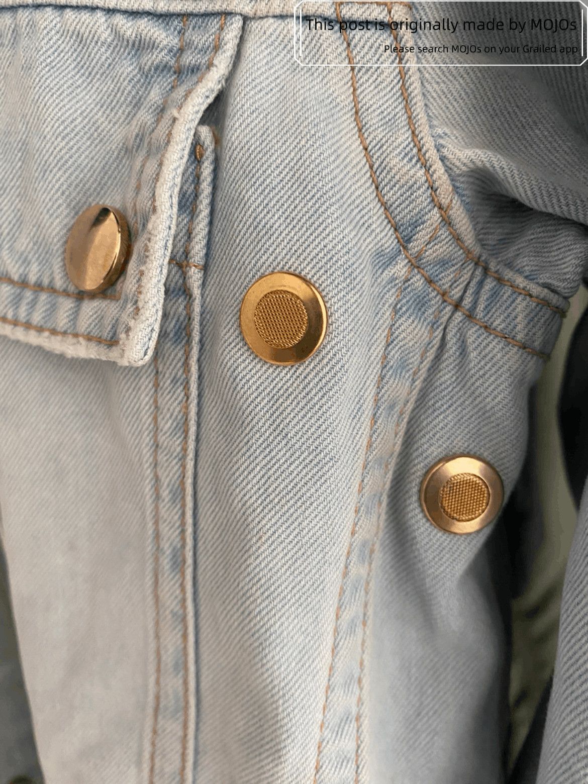 Balmain Sz 38 Balmain Washed Denim Shirt Size US M / EU 48-50 / 2 - 4 Thumbnail