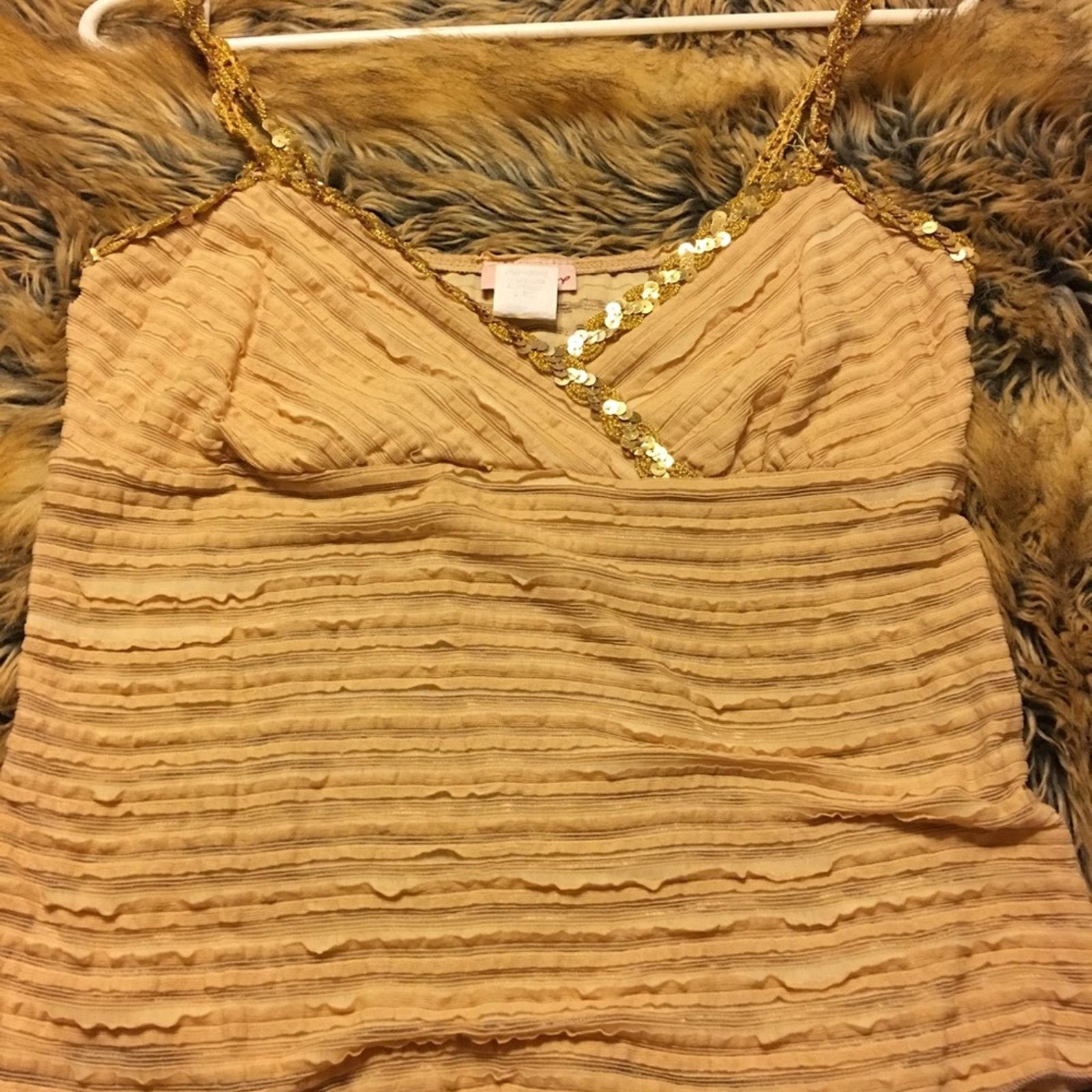 Other Lydee gold sequin textured camisole tank top M Size M / US 6-8 / IT 42-44 - 4 Thumbnail