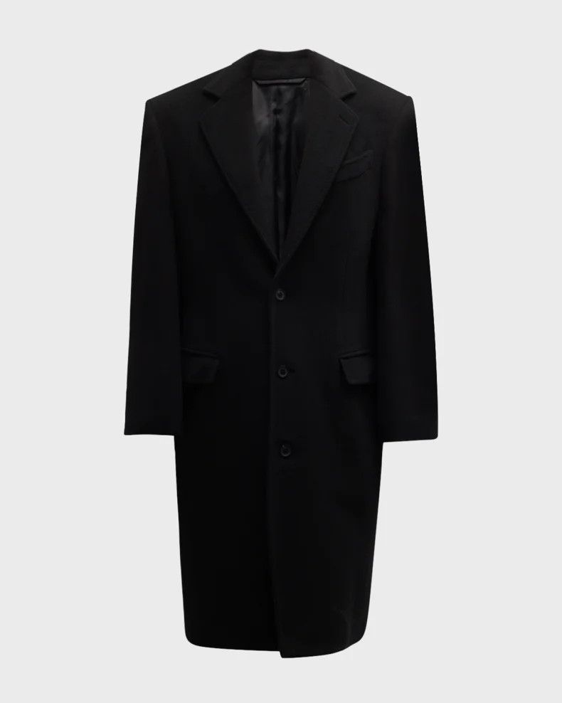 Balenciaga o1mt1gz0924 Boxy Coat in Black Size XL / US 12-14 / IT 48-50 - 1 Thumbnail