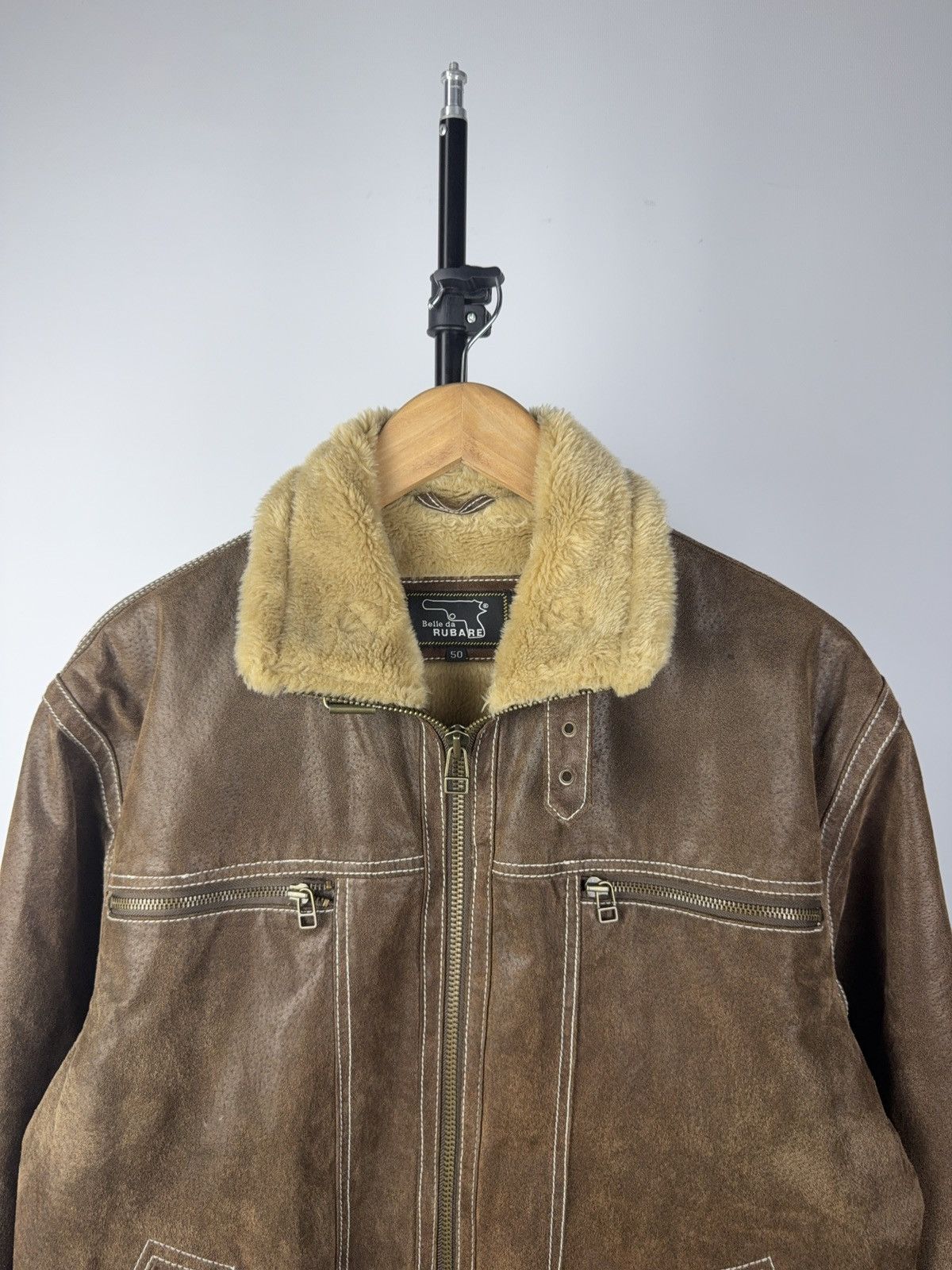 Vintage Vintage 90s Leather Biker MOTO Jacket Style Maison Margiela Size US M / EU 48-50 / 2 - 3 Thumbnail