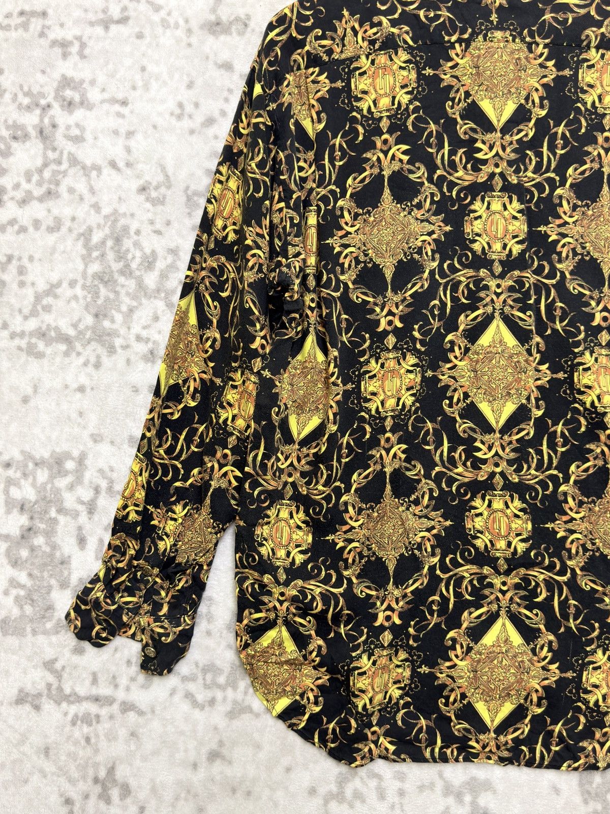 Yoshiyuki Konishi Vintage Ficce Yoshiyuki Konishi Barocco Rayon Black Gold Size US L / EU 52-54 / 3 - 10 Thumbnail