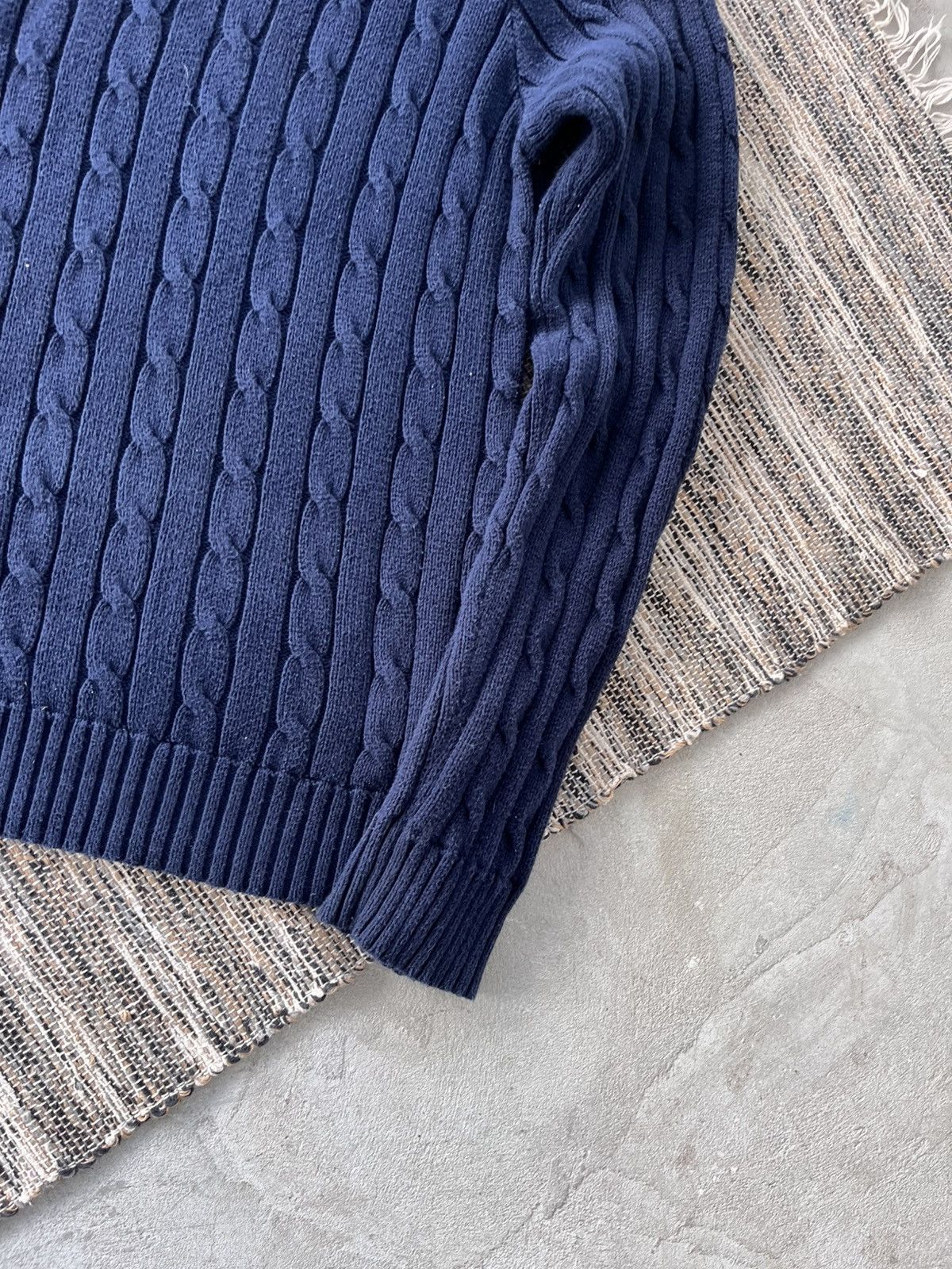Polo Ralph Lauren Vintage Polo Ralph Lauren Navy Knit Sweater Y2K Avantgarde Size XL / US 12-14 / IT 48-50 - 6 Thumbnail