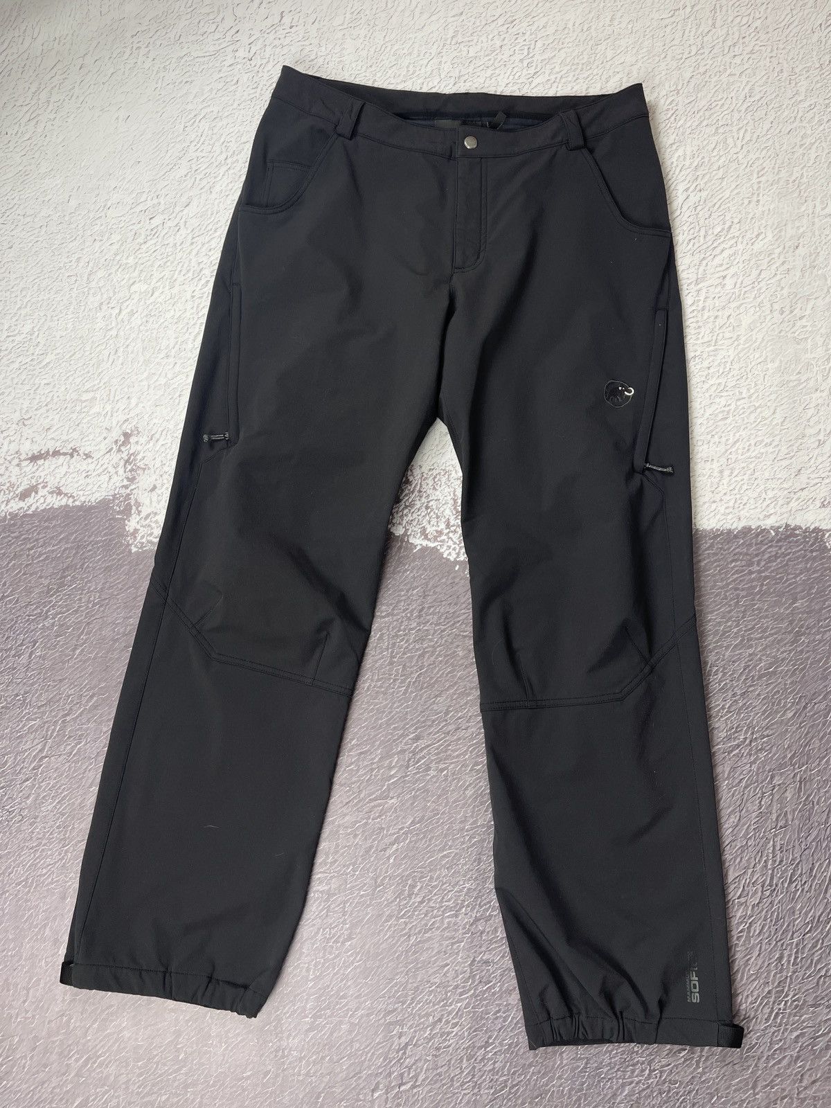 image of Mammut Softech Black Outdoor Hiking Men’S Pants Size 54, Men's