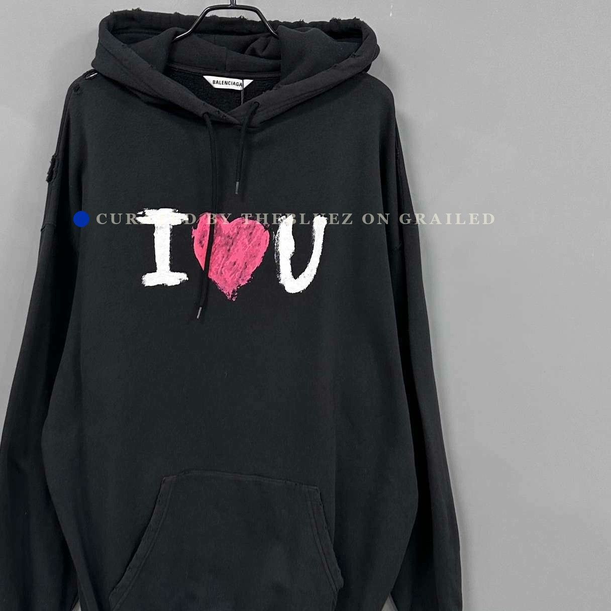 Balenciaga Balenciaga I Love Cats hoodie | Grailed