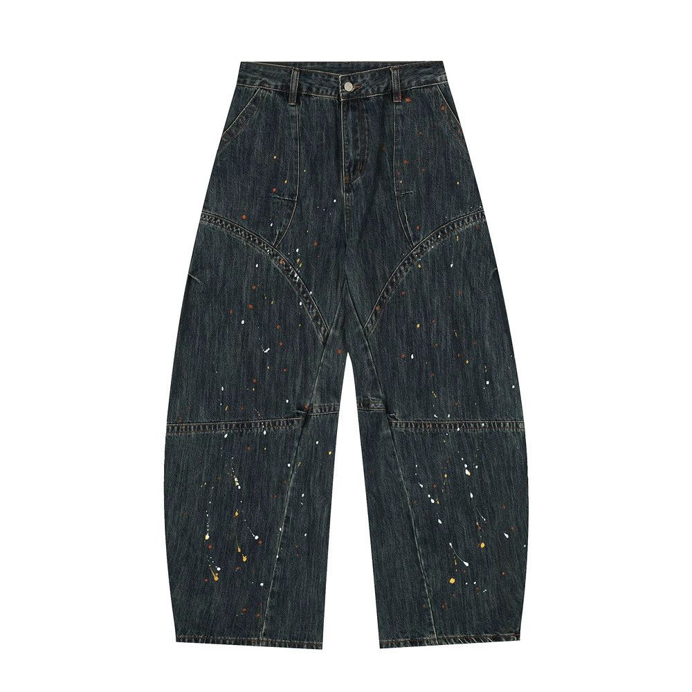 Jean American high street men's ink-splashed machete jeans Size US 32 / EU 48 - 1 Thumbnail