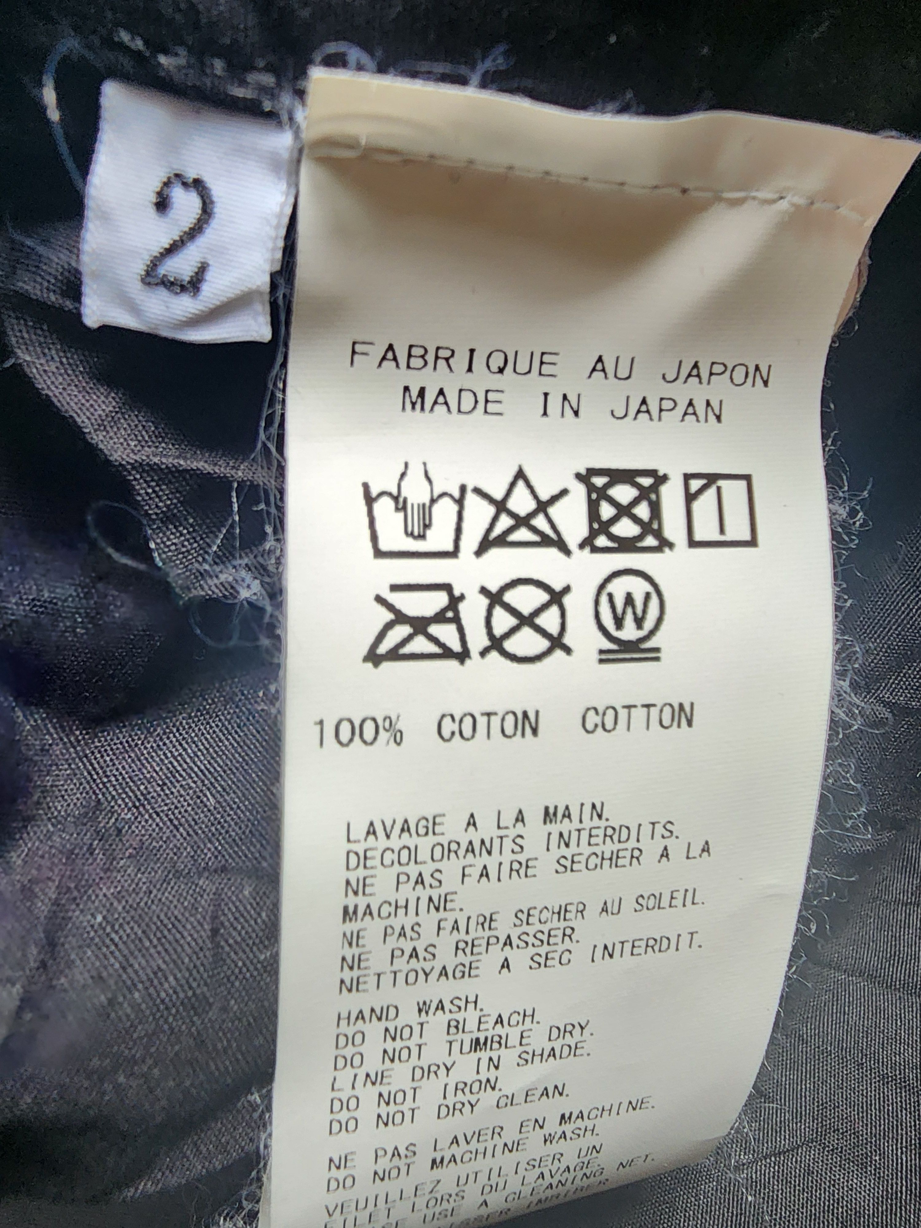 Yohji Yamamoto CRINKLE ALLOVER PROCESS BLACK COTTON Size US L / EU 52-54 / 3 - 4 Thumbnail