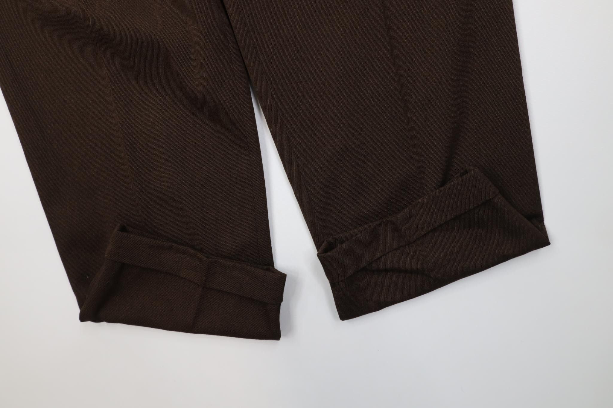 Vintage Vintage 90s Streetwear Gabardine Wide Leg Chino Pants Size US 36 / EU 52 - 5 Thumbnail