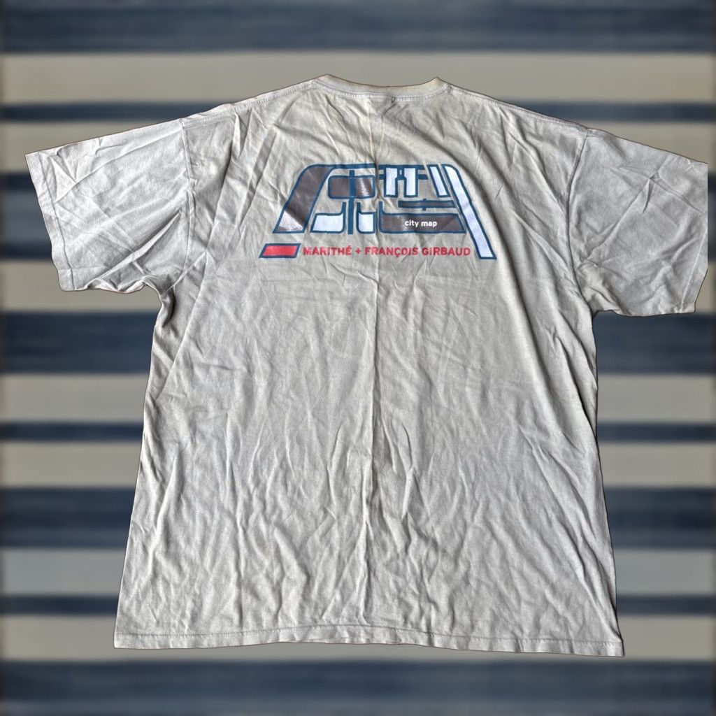 Vintage VINTAGE Marithe + Francois Girbaud City Map T-Shirt Mens 2XL Gray Hip Hop Grunge Designer 90s Size US L / EU 52-54 / 3 - 1 Thumbnail