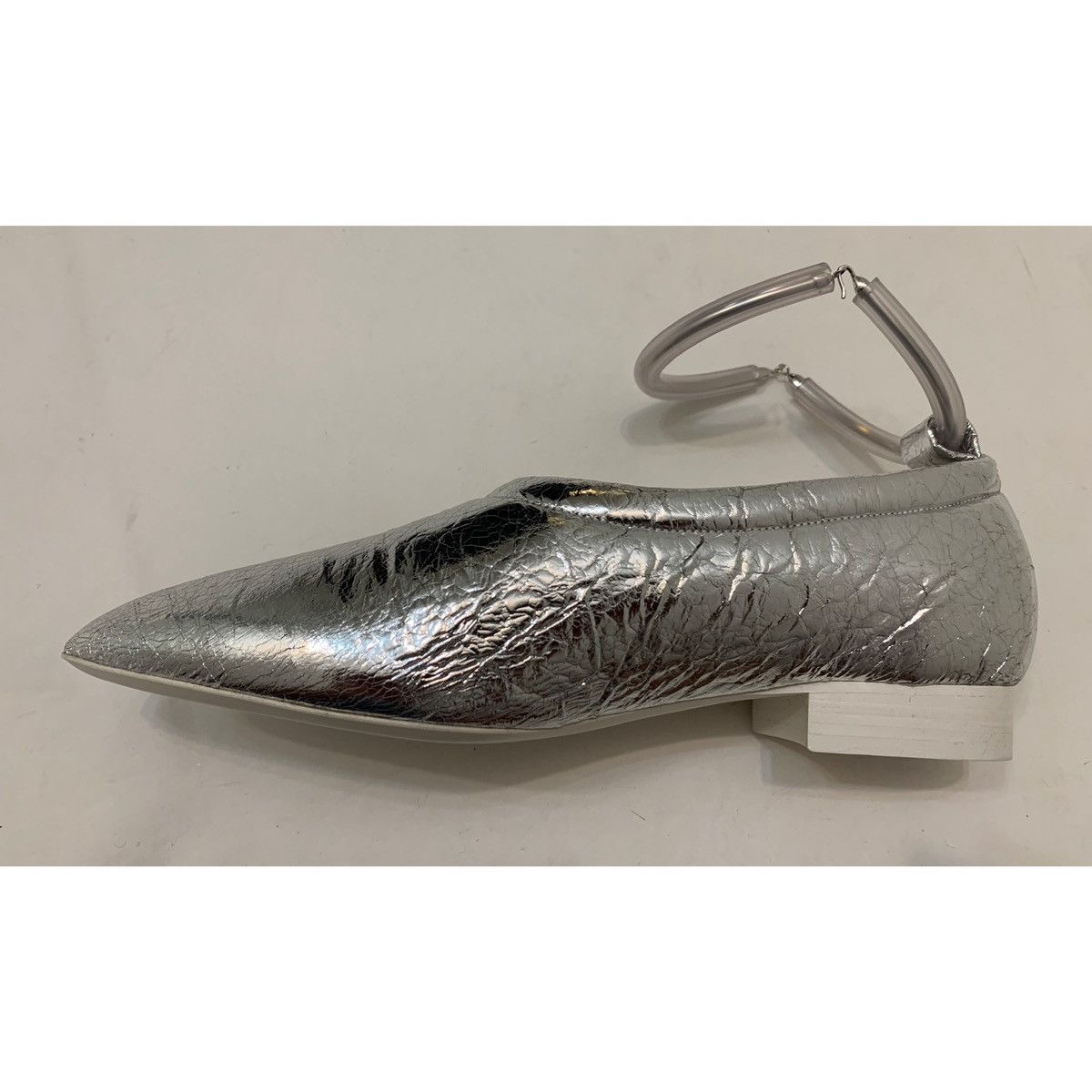 Jil Sander JIL SANDER METALLIC LEATHER BALLET FLATS SHOES Size US 8 / IT 38 - 15 Thumbnail