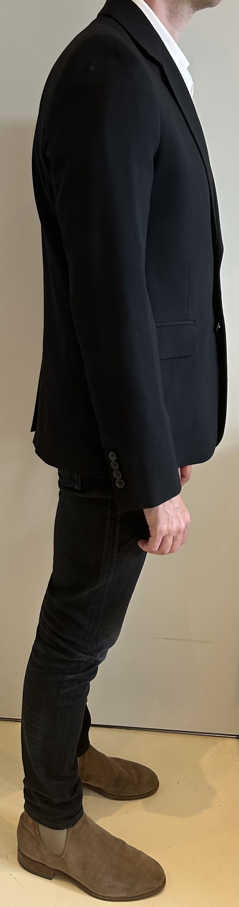 Saint Laurent Paris SLP Slim Black Jacket Size 50 Fits 48 Size 48R - 4 Thumbnail
