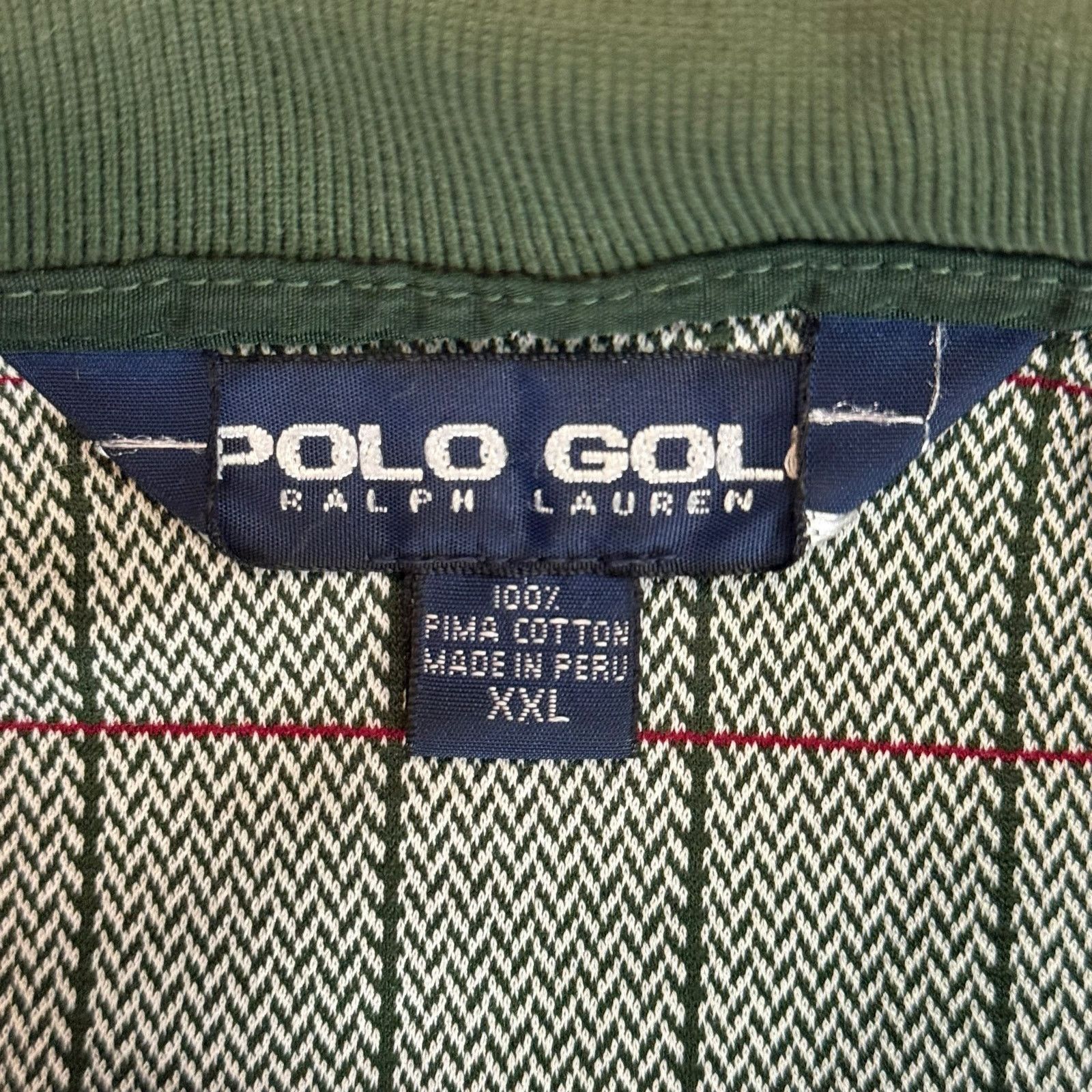 Polo Ralph Lauren Polo Golf Ralph Lauren Men’s XXL Green Checkered Polo Shirt Size US XXL / EU 58 / 5 - 3 Thumbnail