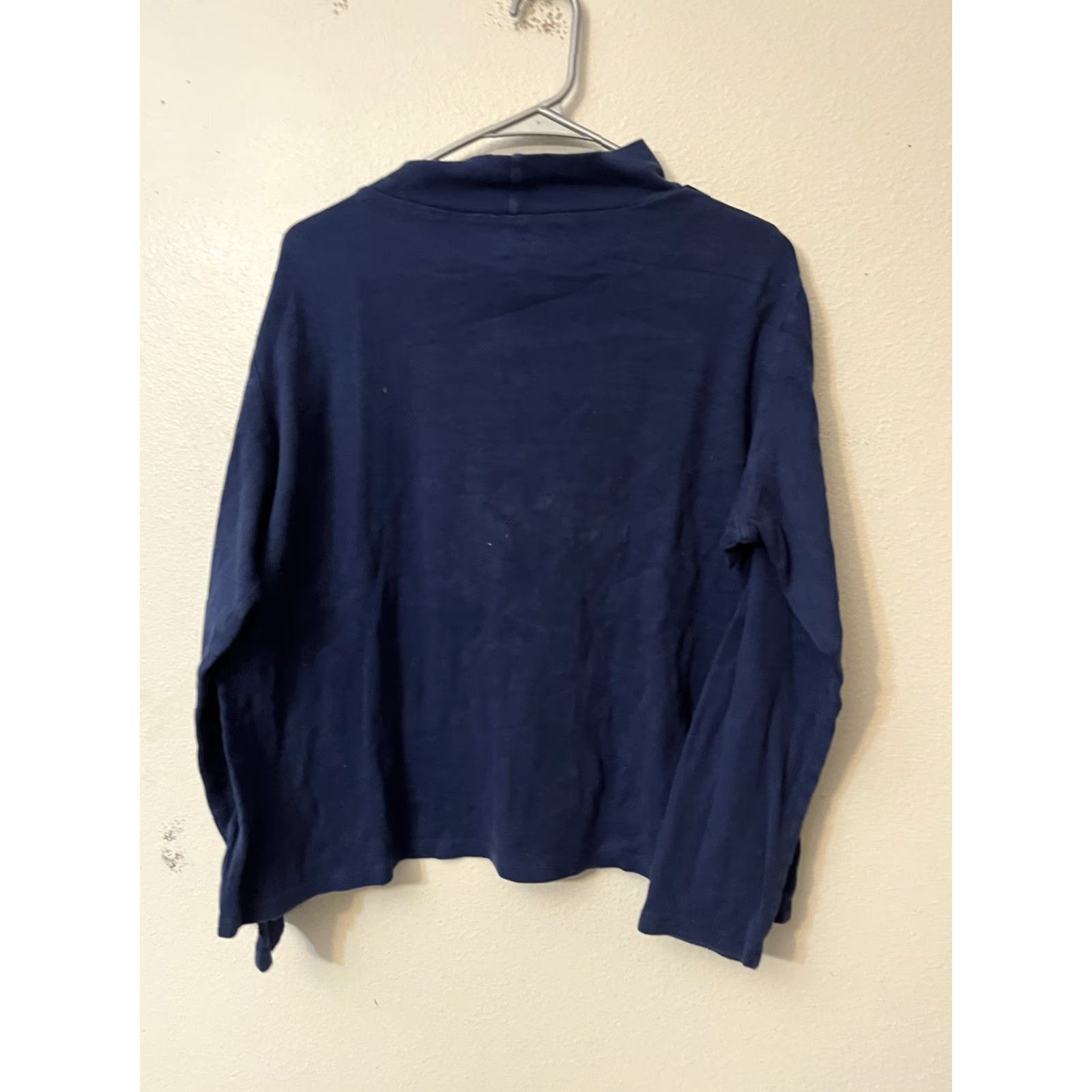 Croft & Barrow Croft & Barrow Women T-Shirt Long Sleeve Mock Neck Blue XL Casual Shirt Womens XL Size XL / US 12-14 / IT 48-50 - 3 Thumbnail