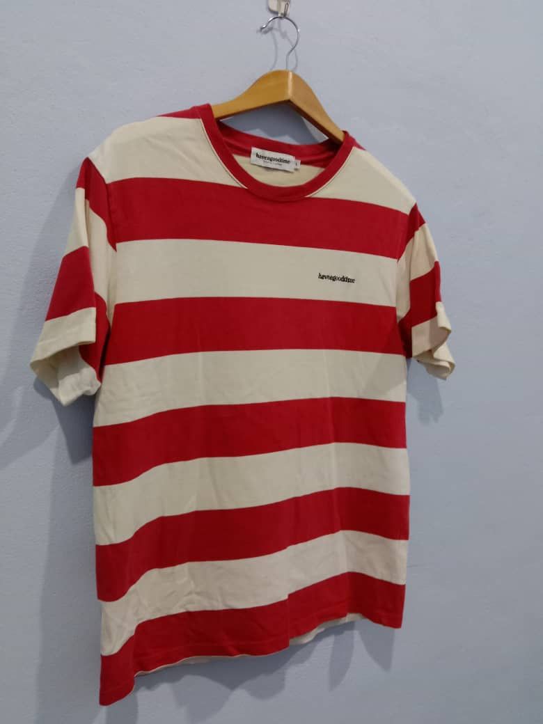 Have A Good Time HAVE A GOOD TIME TWO TONES STRIPES TEES LARGE SIZE Size US L / EU 52-54 / 3 - 3 Thumbnail